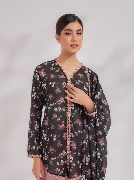 Bidara Selendang In Pale Black